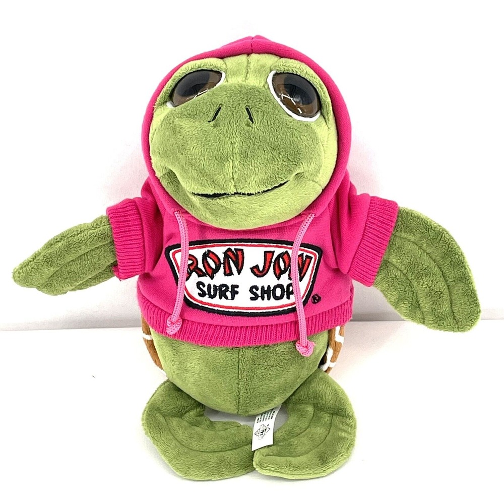 Ron Jon‎ Surf Shop Turtle Plush Vintage Plush The Petting Zoo 1994 Pink Hoodie